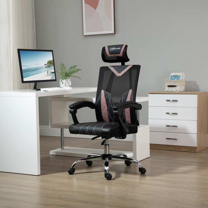  Scaun de Birou Ergonomic inclinabil cu Suport Lombar si Cervical [2]