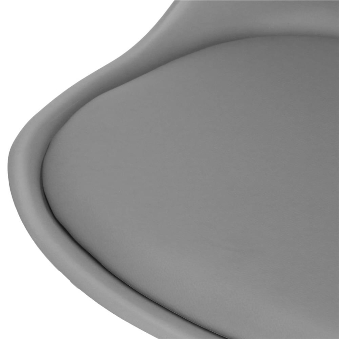 Scaun de birou ergonomic, piele ecologica, 150kg, baza otel, gri [11]