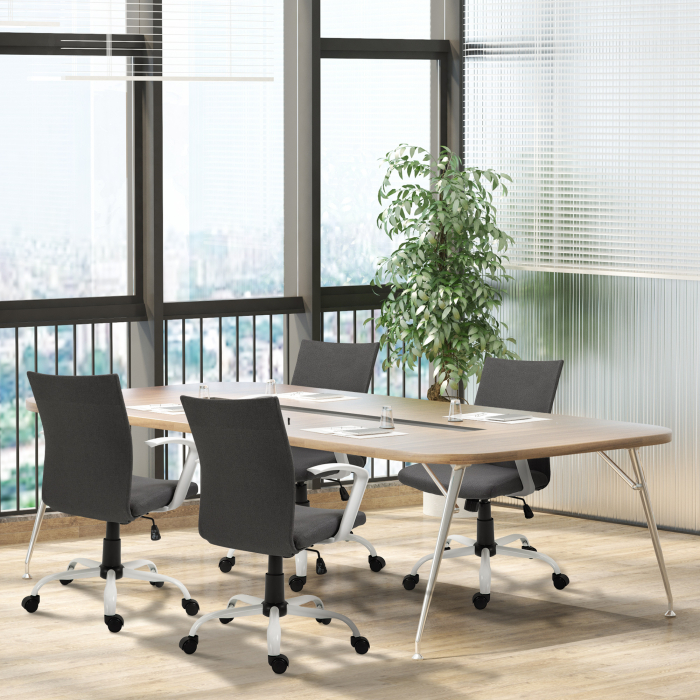  Scaun de Birou Ergonomic si Pivotant pentru Birou, Gri inchis [2]