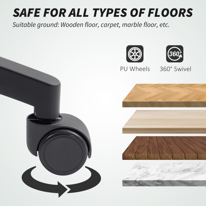 Scaun de Birou  Respirabil si Reclinabil cu inaltime Reglabila, Negru [8]