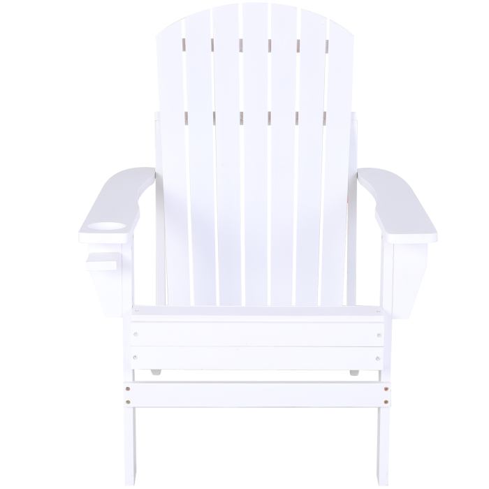  Scaun de Gradina Adirondack din Lemn Alb 97x72.5x93cm [7]