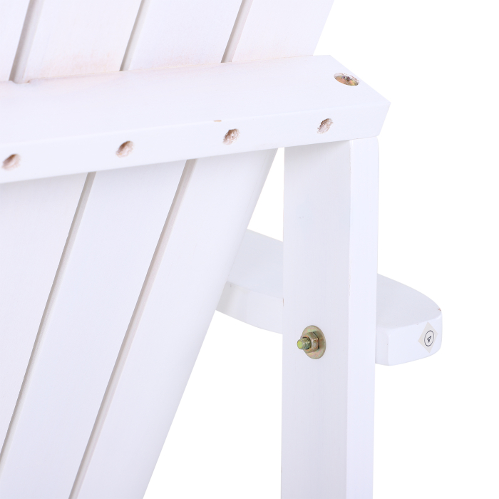  Scaun de Gradina Adirondack din Lemn Alb 97x72.5x93cm [9]