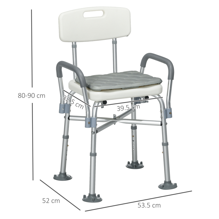  Scaun Dus - Aluminiu Reglabil, Spatar & Perna Captusita [3]