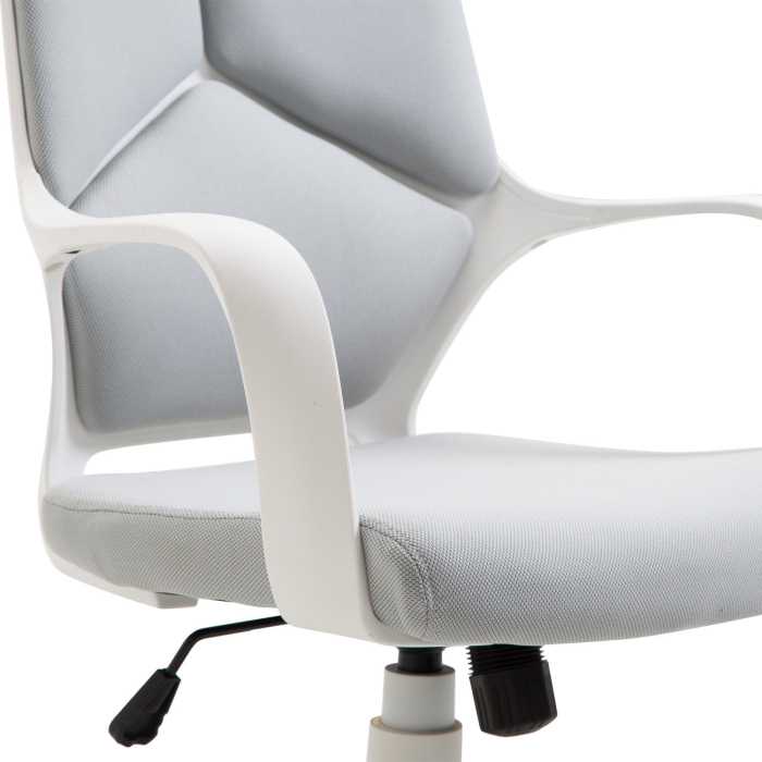  Scaun Ergonomic Birou - Mesh Gri, Reglabil & Pivotant 360° [9]