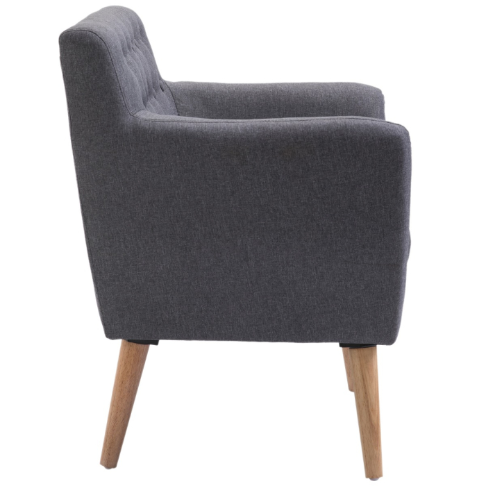  Scaun Fotoliu de Design Dormitor Salon Moderna Gri [9]