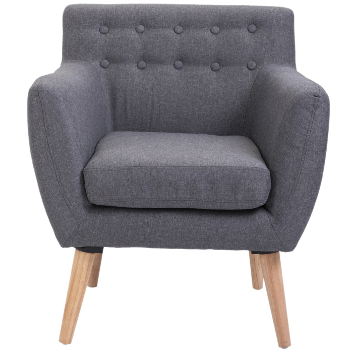  Scaun Fotoliu de Design Dormitor Salon Moderna Gri [8]