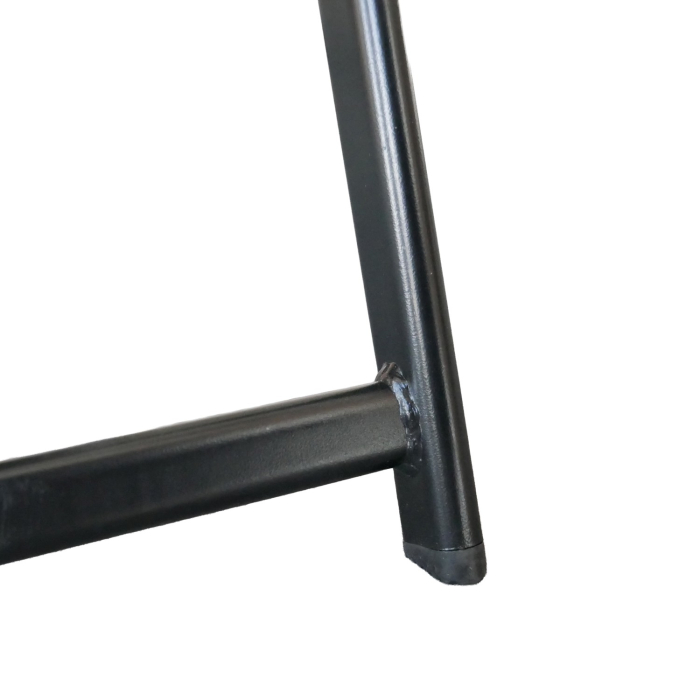 Scaun gradina pliabil cu cadru metalic si sezut PP, maxim 110 kg, 63x55x90 cm, negru [15]
