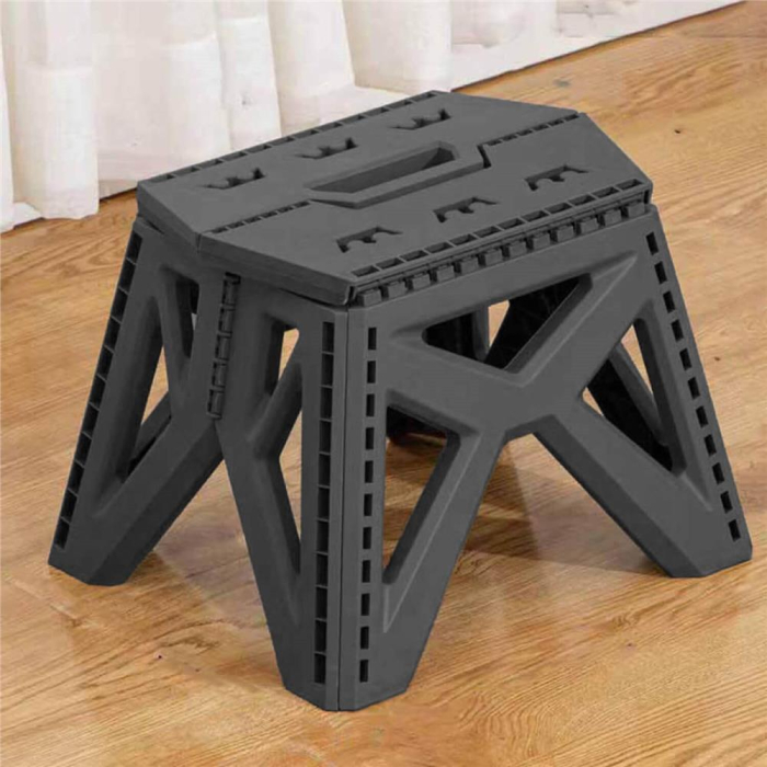 Scaun inaltator multifunctional tip scara, 100 kg, compact, cu maner, 32x30x23 cm, gri [9]