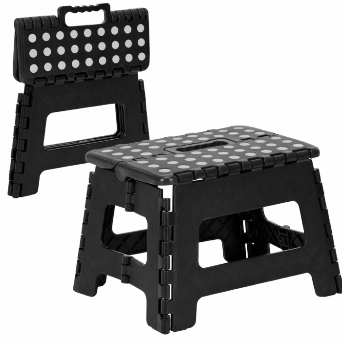 Scaun inaltator multifunctional tip scara, antiderapant, 22 cm, maxim 150 kg, negru [11]