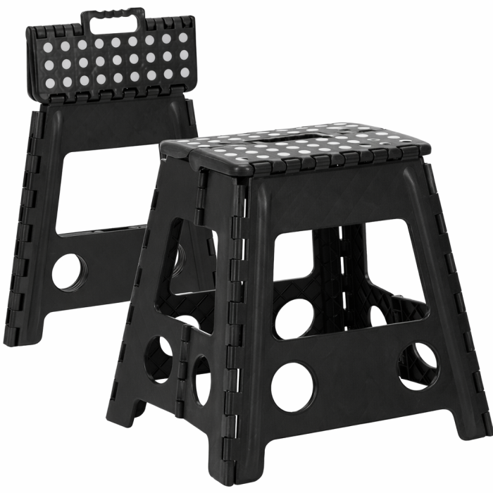 Scaun inaltator multifunctional tip scara, antiderapant, 39 cm, maxim 150 kg, negru [10]