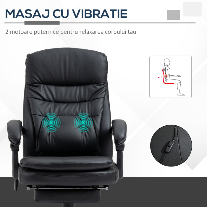  Scaun Masaj USB - Directorial, Cu Vibratii & Design Ergonomic [4]