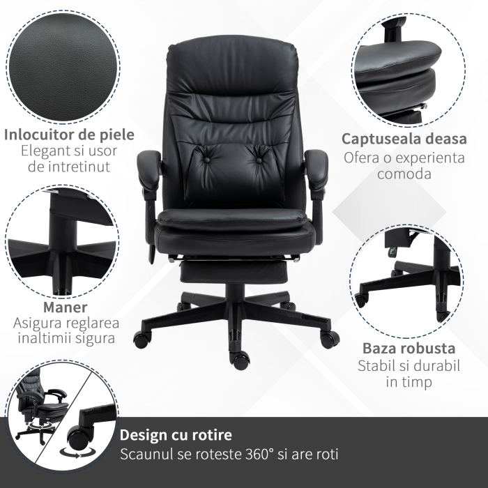  Scaun Masaj USB - Directorial, Cu Vibratii & Design Ergonomic [8]