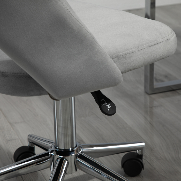  Scaun pentru Serviciu Ergonomic pentru Birou cu Inaltime Reglabila Gri [8]