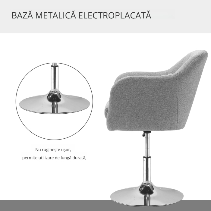  Scaun Pivotant 360° cu Suport Lombar [4]