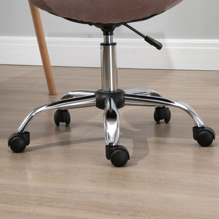  Scaun Pivotant pentru Birou Ergonomic Reglabil Roz [9]