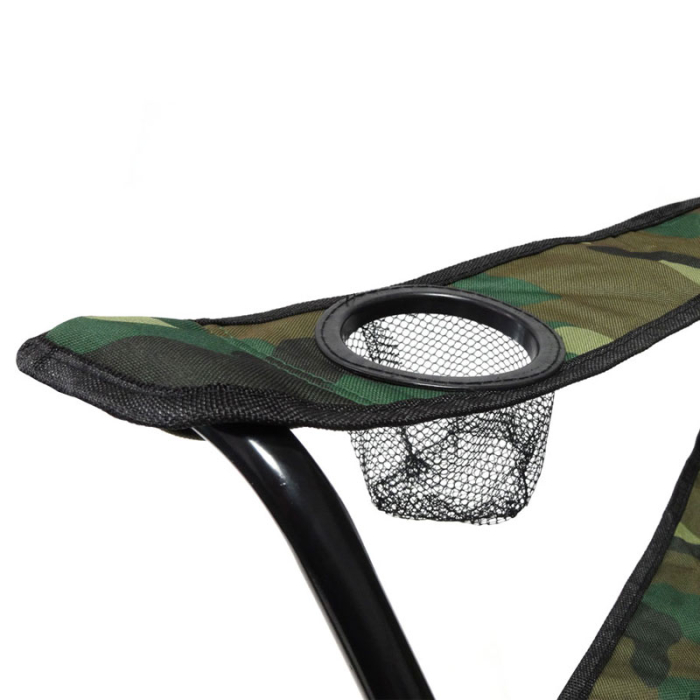 Scaun pliabil camping sau pescuit Sersimo, suport pahar, camuflaj [4]