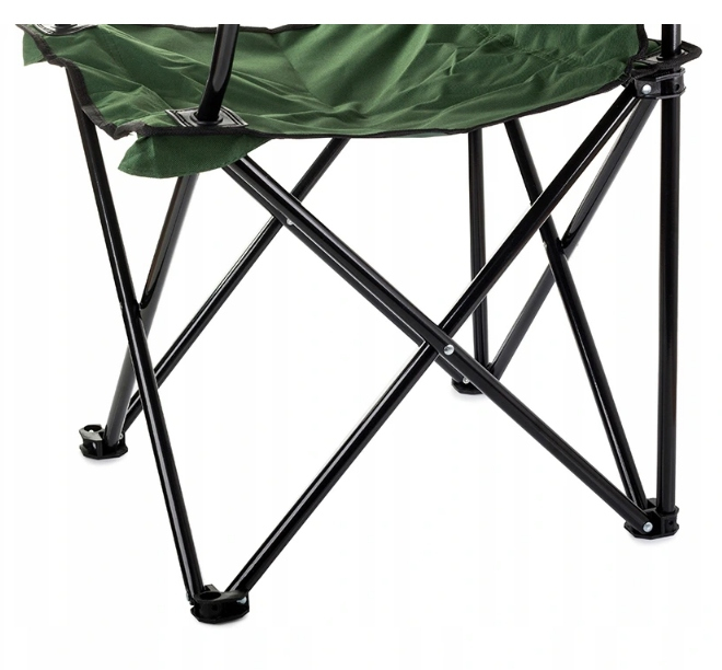 Scaun pliabil camping sau pescuit, suport pahar, verde [5]