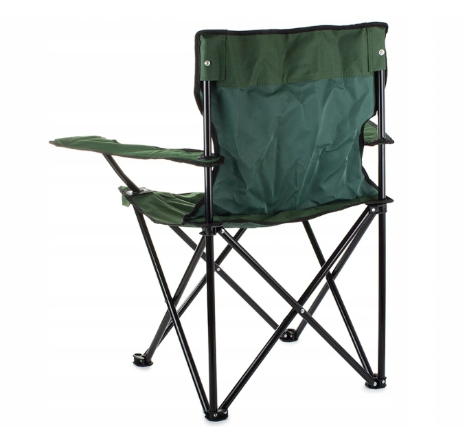 Scaun pliabil camping sau pescuit, suport pahar, verde [4]