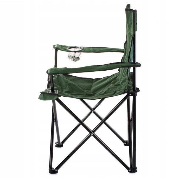 Scaun pliabil camping sau pescuit, suport pahar, verde [15]