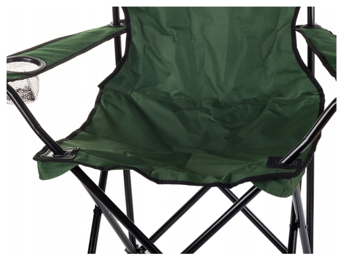 Scaun pliabil camping sau pescuit, suport pahar, verde [7]