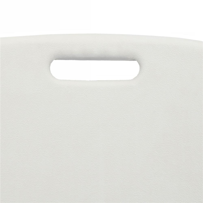 Scaun pliabil HDPE cu cadru metalic, pentru catering sau gradina, 46x53x86 cm, 150 kg, alb [16]