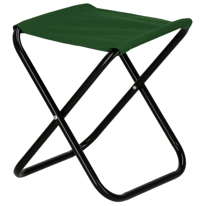 Scaun pliabil pentru camping sau pescuit, cadru metalic, maxim 100 kg, 26x26x34 cm, verde [14]