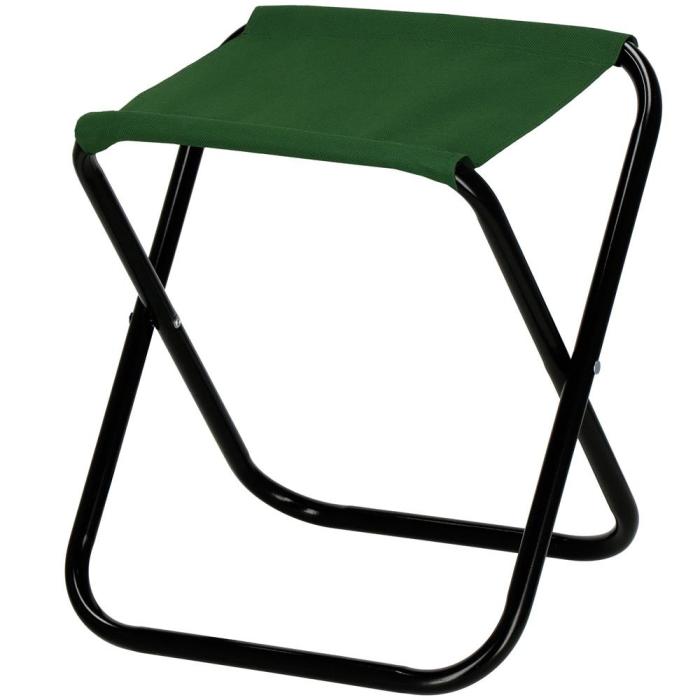 Scaun pliabil pentru camping sau pescuit, cadru metalic, maxim 100 kg, 26x26x34 cm, verde [2]