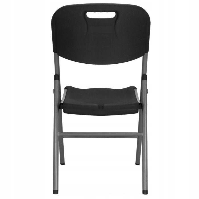 Scaun pliant din plastic pentru catering sau terasa, sarcina 150kg, negru [3]