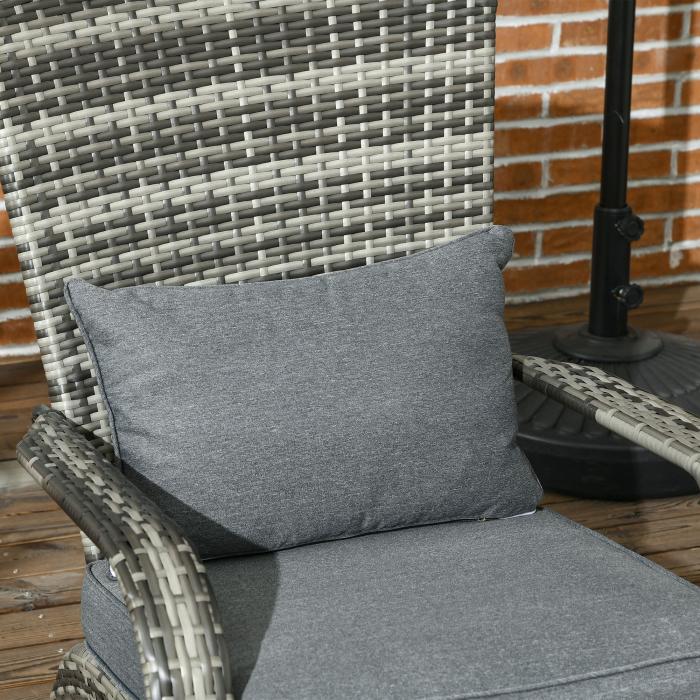  Scaun Rachita Adirondack pentru Gradina, Gri [8]