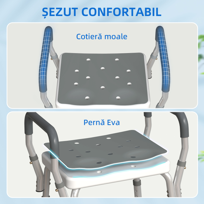  Scaun Reglabil de Dus cu Manere, Multicolor [5]