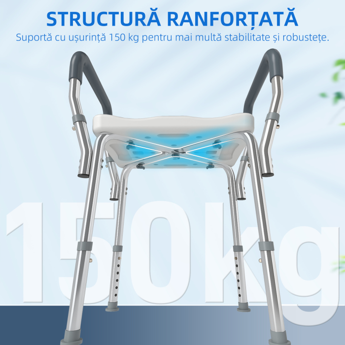  Scaun Reglabil de Dus cu Manere, Multicolor [6]