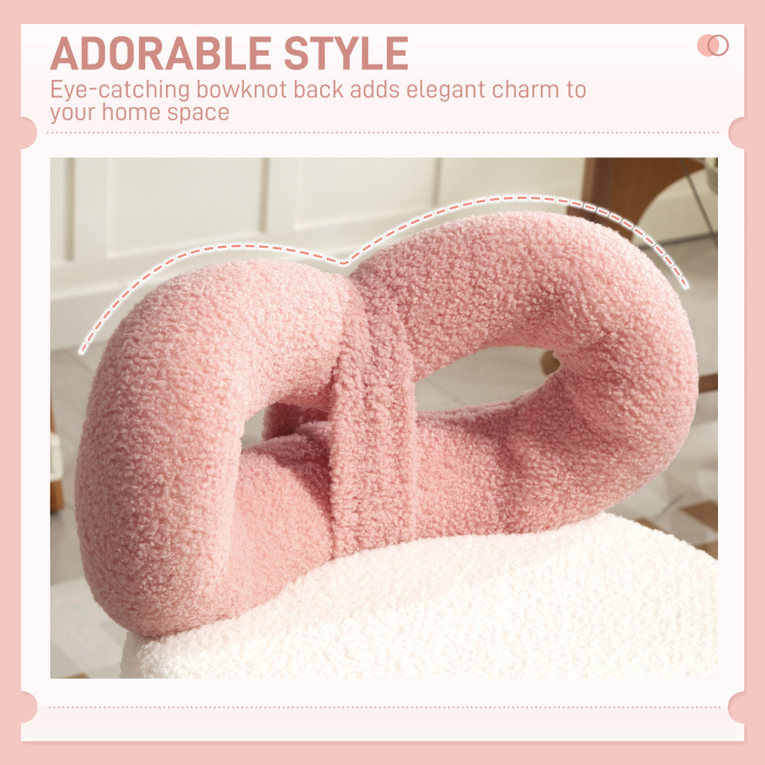  Scaun rotativ cu inaltime reglabila din tesatura alba si roz [4]