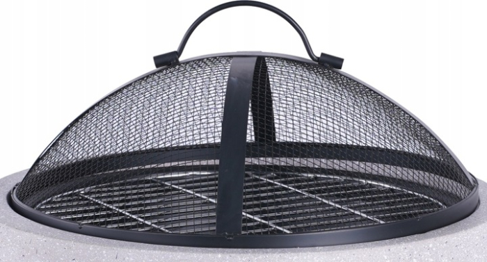Semineu exterior terasa sau gradina din placa de magneziu, cu grill gratar D44 cm, aparator scantei si capac, 43x43x39 cm [4]