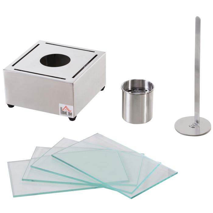  Semineu de masa otel si sticla arzator 0,4L pentru spatii exterioare si interioare [9]