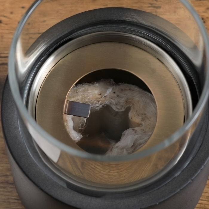  semineu Masa - Mini Bol Foc Beton cu Etanol, Gri [8]