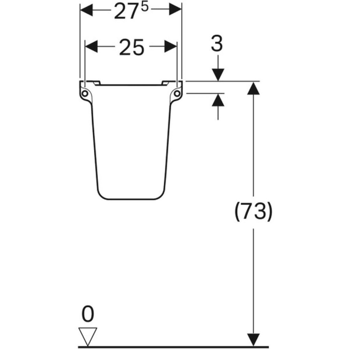 Semipiedestal pentru lavoar Geberit Selnova [3]