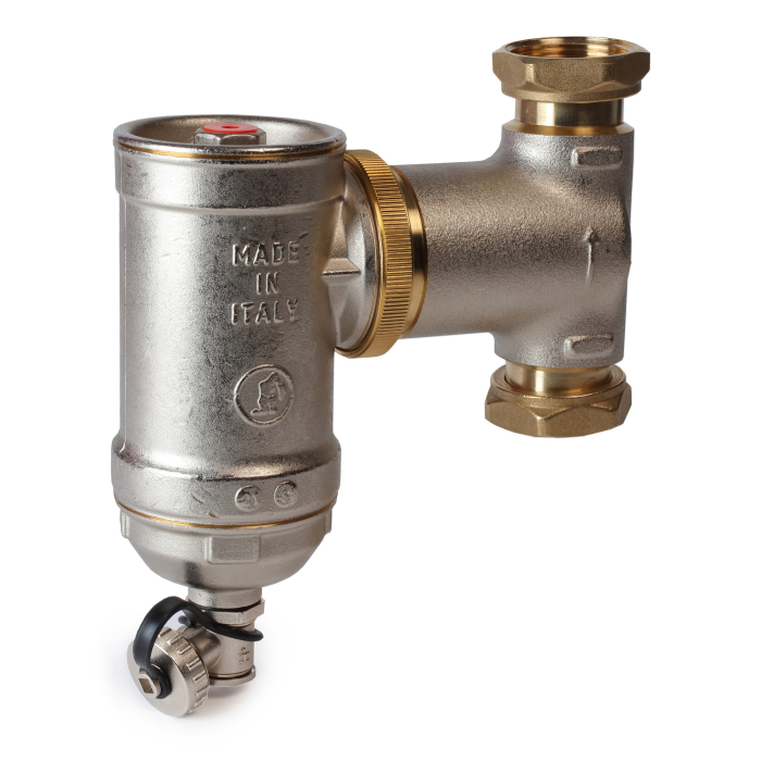 Separator magnetic de impuritati Giacomini R146CX006, orientabil, 1 1/4", cu filtru, magnet 13000 Gauss, pentru pompe de caldura [1]