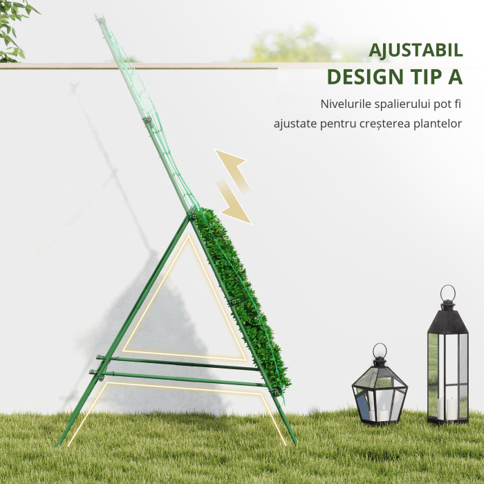  Sera de gradina cu cadru din otel si invelis din PVC, 250x100x80cm, Verde si transparent [4]