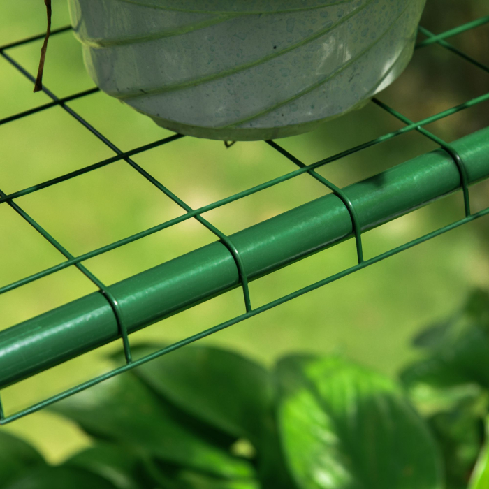  Sera de Gradina, Sera in Aer Liber, Sera de Balcon cu Rafturi pentru Plante Legumicole, 1,43x1,43x1,95 m, Transparenta [9]