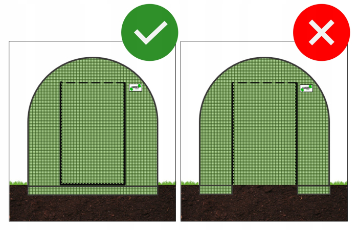 Sera gradina tip tunel 250x400x200 cm, folie PE 140g/m2 UV4, 4 segmente, 8 ferestre rulante, usa blocabila, 10 mp, verde [10]