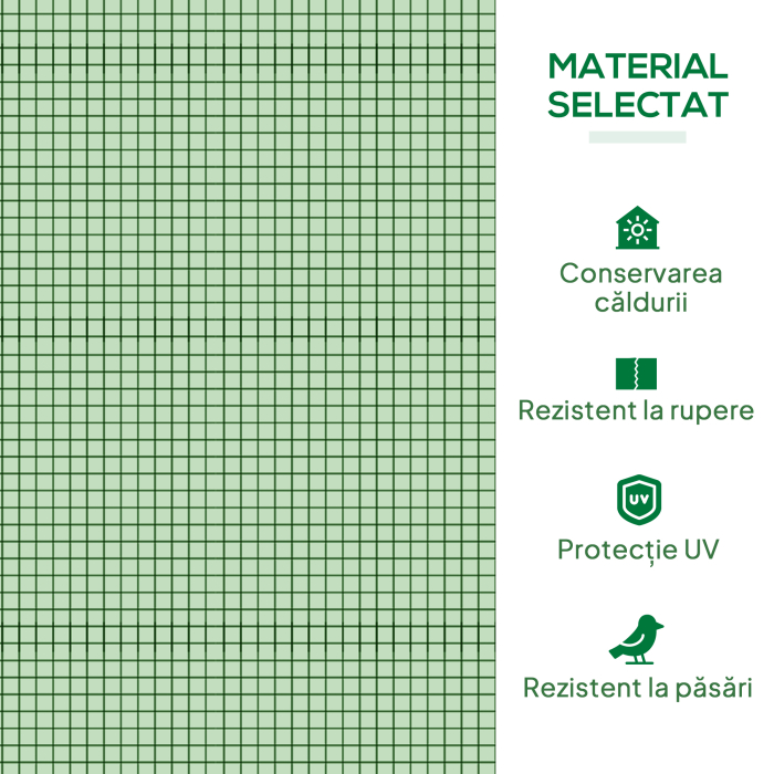  Sera de Gradina tip Tunel din Otel si Plastic PP cu Usi care se Ruleaza 295x100x80 cm, Verde [5]