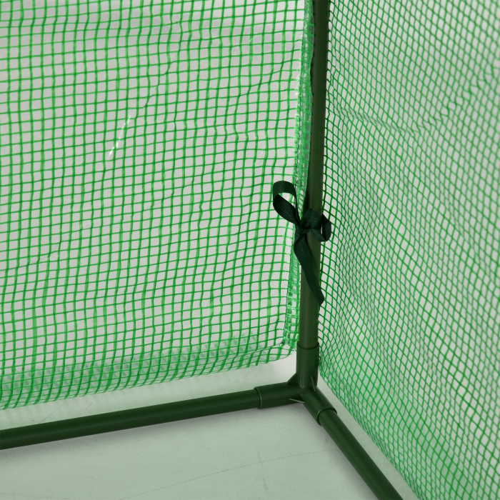  Sera de Gradina tip Tunel din Otel si Plastic PP cu Usi care se Ruleaza 295x100x80 cm, Verde [9]