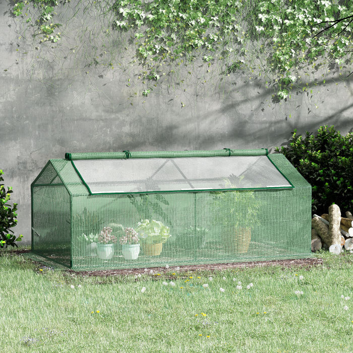  Sera Mica 2 Niveluri - Balcon/Gradina, Cu PE Transparent [2]
