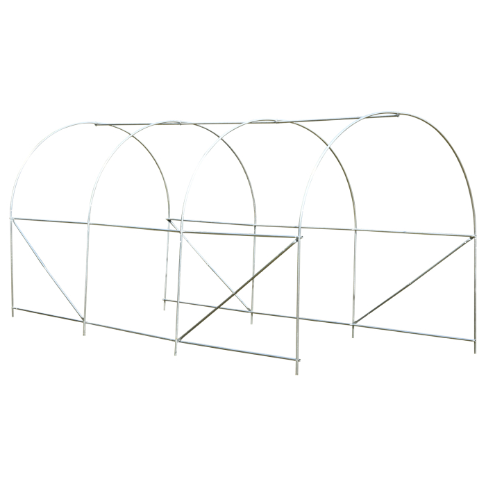  Sera Tunel Gradina 4×2×2 m, Cadru Otel Galvanizat, Prelata PE, 6 Ferestre Rulabile, Ventilatie si Protectie UV [4]