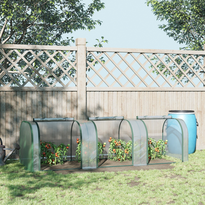  Sera Tunel PVC & Otel - 295×100×80 cm, Cu Usi Fermoar [2]