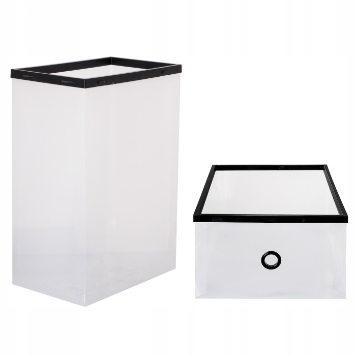 Set 10 cutii organizare pentru pantofi, 33x23x13, transparent [7]