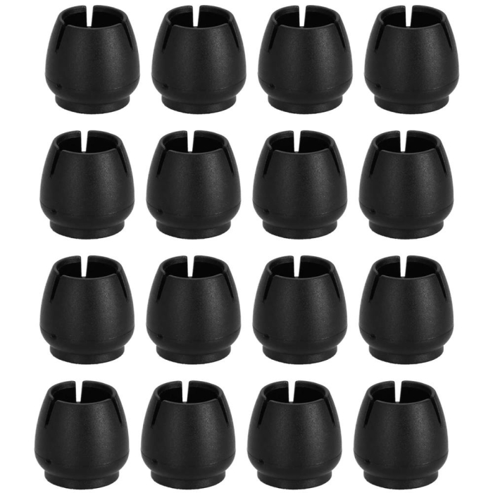Set 16 protectii pentru picioare de mobilier cu baza din fetru, Ø14-16 mm, negru [2]