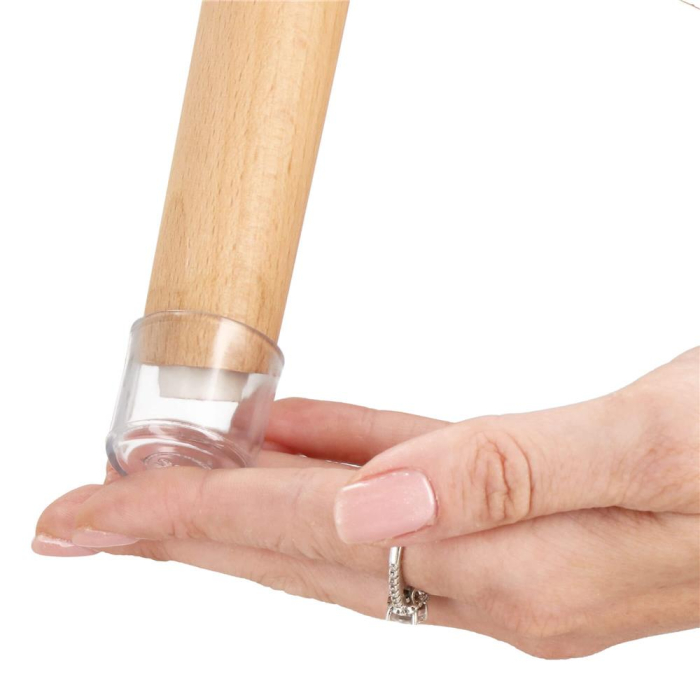 Set 16 protectii pentru picioare de mobilier, silicon PVC, Ø18 mm, transparent [5]