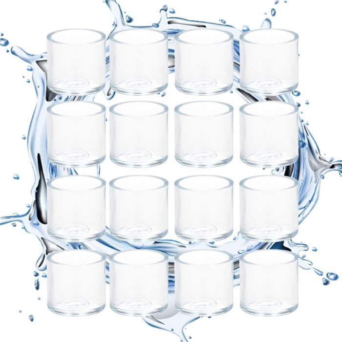 Set 16 protectii pentru picioare de mobilier, silicon PVC, Ø18 mm, transparent [22]