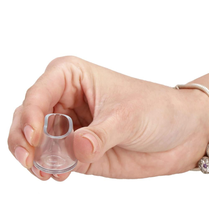 Set 16 protectii pentru picioare de mobilier, silicon PVC, Ø18 mm, transparent [9]